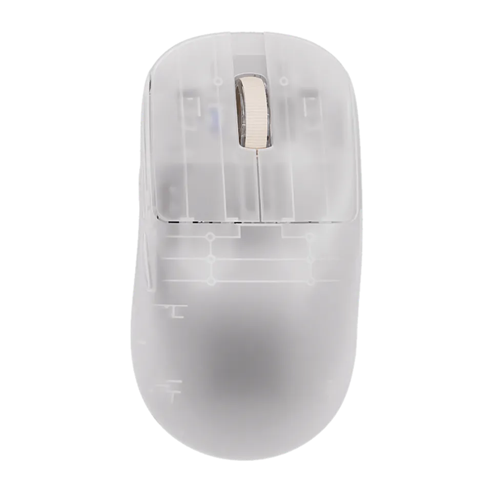 ATK Blazing Sky Zero Frosted Ice gaming mouse, viewed from above.