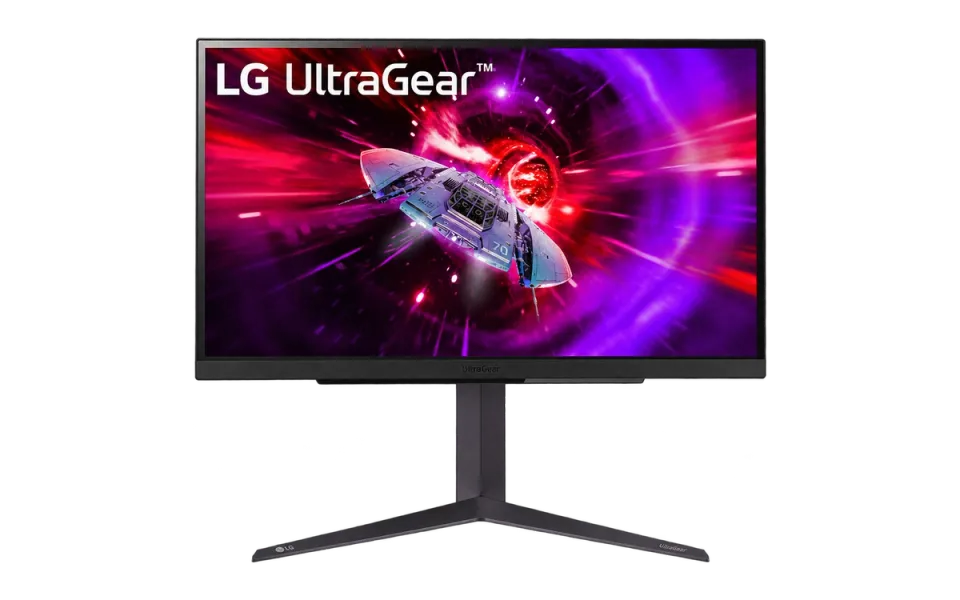 LG UltraGear 27GR83Q-B, isolated on a transparent background.