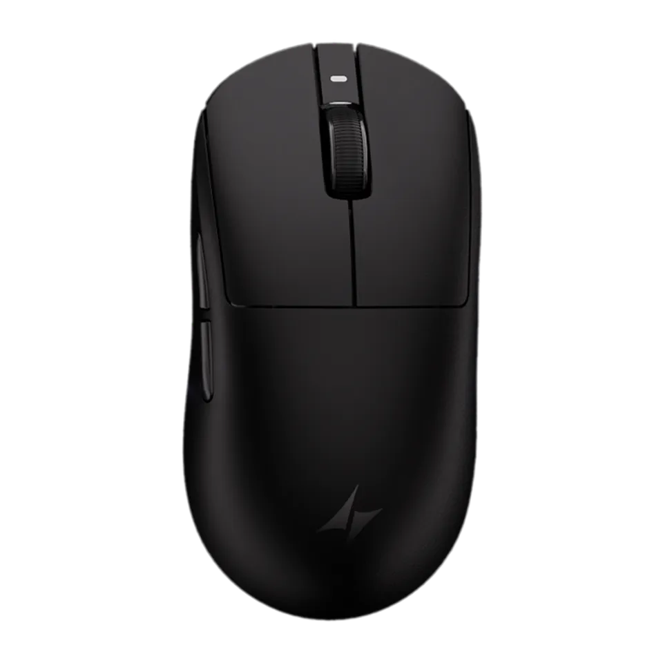 ATK Dragonfly A9 Black gaming mouse, viewed from above.
